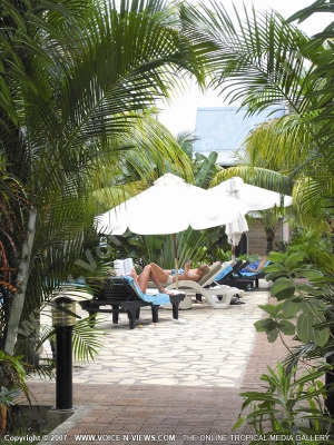 Guests Relaxing On Sunbed Near The Pool
Holiday Mauritius guests relaxing on sunbed near the pool
