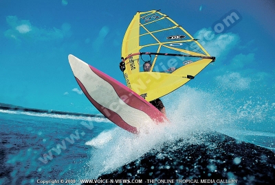 man doing waterskiing mauritius
