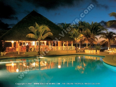 merville beach hotel mauritius le badamier restaurant
