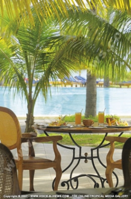 paradis hotel & golf club mauritius breakfast view at the restaurant
