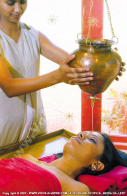 paradis hotel & golf club mauritius shirodhara ayurvedic therapy
