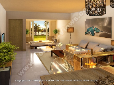 paradise beach living room
