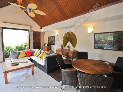 view of the 2 bedroom villa living room ref 16 mauritius
