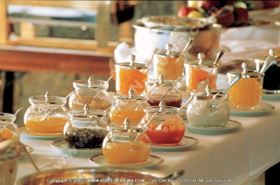 royal palm hotel mauritius breakfast at the restaurant
