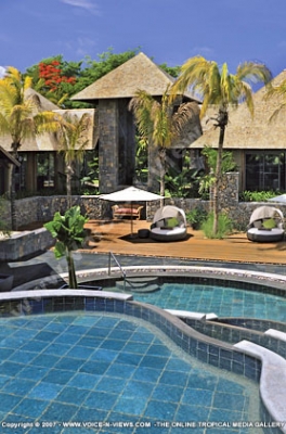 royal palm hotel mauritius spa general and swimming pool view
