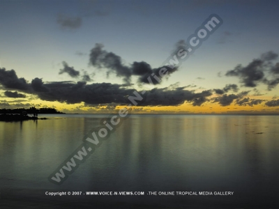 royal palm hotel mauritius sunset view
