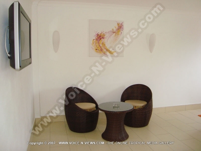 standard studio apartments mauritius ref 110 television room
